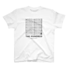 #mamitispilatesの#mamitispilates「THE HUNDRED」文字ブラック スタンダードTシャツ