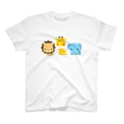 akimalのライオン・キリン・ゾウ スタンダードTシャツ