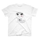 Zipply × Hachucliのおすわりレオパ(ごましおくん) Regular Fit T-Shirt