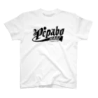 PEPABO HEADZのPEPABO HEADZ Black Logo Regular Fit T-Shirt