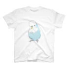 まめるりはことりの可愛いジャンボセキセイインコ【まめるりはことり】 スタンダードTシャツ