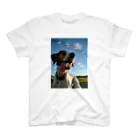 kyuの稲と犬 Regular Fit T-Shirt