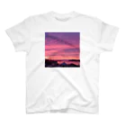 33-crateのSunsetピンク加太 Regular Fit T-Shirt