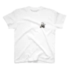 HSMT design@NO SK8iNGのグロムはいいぞ!!(手書き文字 WHITE)  スタンダードTシャツ