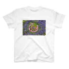 Ashidoriのぐるぐる花々 Regular Fit T-Shirt