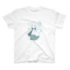 白沢もちこの女の子と海 スタンダードTシャツ