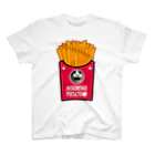 保護猫支援ショップ・パール女将のお宿のNYAONYAO POTATO🍟　レッド スタンダードTシャツ