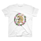 雷牙さなとりうむGoods SHOPのレオパ　花畑 Regular Fit T-Shirt