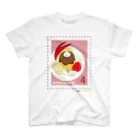 Quatre Illustrationのキャトル切手_プリンアラモード Regular Fit T-Shirt