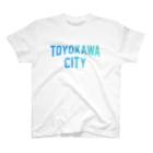 JIMOTOE Wear Local Japanの豊川市 TOYOKAWA CITY スタンダードTシャツ