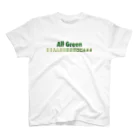 麻雀ロゴTシャツショップ 雀喰 -JUNK-の麻雀の役 All Green-緑一色- 緑ロゴ 티셔츠