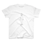aKiToooのBOY   白  線画 Regular Fit T-Shirt