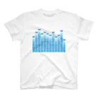 いちご音楽堂のSpectrum Analyzer Blue Regular Fit T-Shirt