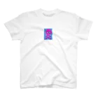 猫にこんばんはのピンクスカル柄マグカップ Regular Fit T-Shirt