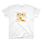 どるちぇ＊うさぎの《ハロウィン》06＊かぼちゃパンツのしろくま＊パステル背景ver. Regular Fit T-Shirt