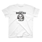 ぽんずのLovelyシーズー犬グッズのキュートなグレーシーズーTシャツ スタンダードTシャツ