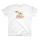 レオパとニシアフのケニーレインローズのHi！3匹 スタンダードTシャツ