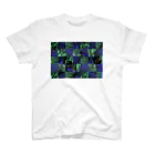 富加見ジウのフクガラ(green×blue) Regular Fit T-Shirt