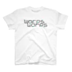 warpswarpsのwarps warps blue logo T-shirt スタンダードTシャツ