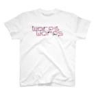 warpswarpsのwarps warps pink logo T-shirt スタンダードTシャツ