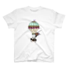 hedgehog_azukiのClassic Air Balloon-male Regular Fit T-Shirt