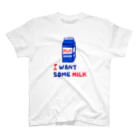 HAPPY MILK MARKETのI WANT SOME MILK Regular Fit T-Shirt