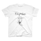 whale_sharkのモノクロカワセミ Regular Fit T-Shirt