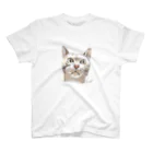毎日猫さん犬さんの猫1T スタンダードTシャツ