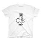 SKYのねこっぽ　充電中 スタンダードTシャツ