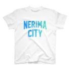 JIMOTOE Wear Local Japanの練馬区 NERIMA CITY ロゴブルー Regular Fit T-Shirt