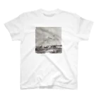 中村青雨 水墨画家  Artgalleryの鹿と雲 スタンダードTシャツ