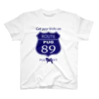 BUHITOLIFEのROUTE89(PUG) スタンダードTシャツ