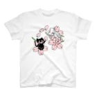 J's Mart 2ndのたまとクロと桜 スタンダードTシャツ