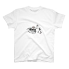Nezumi Cafeのらいちょう Regular Fit T-Shirt