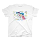 MomenTees ANNEXのクラゲはオーロラの夢を見る スタンダードTシャツ