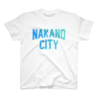 JIMOTO Wear Local Japanの中野区 NAKANO CITY ロゴブルー スタンダードTシャツ