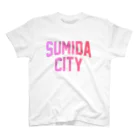 JIMOTO Wear Local Japanの墨田区 SUMIDA CITY ロゴピンク スタンダードTシャツ