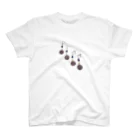 オンガクスグッズショップのシルバーブラックコインピアスイヤリング / Ongakus Regular Fit T-Shirt