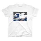 Uキヨエの葛飾北斎　神奈川沖浪裏モチーフ　Hokusai Motif2 [Hokusai wave] スタンダードTシャツ