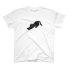 nananaののびる黒ねこ Regular Fit T-Shirt