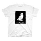 路地裏猫のブラックねこねこ スタンダードTシャツ