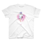 アカプロ物販部･suzuri店のあざと可愛いねこ娘･東雲ゆいTシャツ スタンダードTシャツ