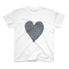 rumaruのBlue  heart Regular Fit T-Shirt