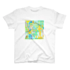 Mirai Gotoのwinter rain and plum tree (yellow) Regular Fit T-Shirt