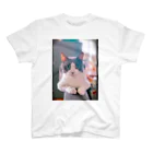 Rock in Catsの猫毛団のぽんちゃん Regular Fit T-Shirt