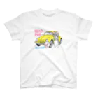 ヤブイヌ屋のねことパンちゃんのドライブイン スタンダードTシャツ