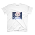 石丸沙織のゆるふわお団子ヘア少女と雪と スタンダードTシャツ