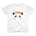 田中ザビエル世界のどうぶつの【SUZURI限定】Flower PANDA DA DA スタンダードTシャツ