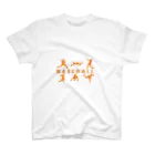 ベースボール一八の野球迷彩柄レッド系 スタンダードTシャツ