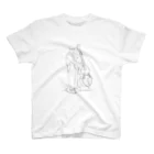 菊花ゆいの線画　コントラバスの人 スタンダードTシャツ